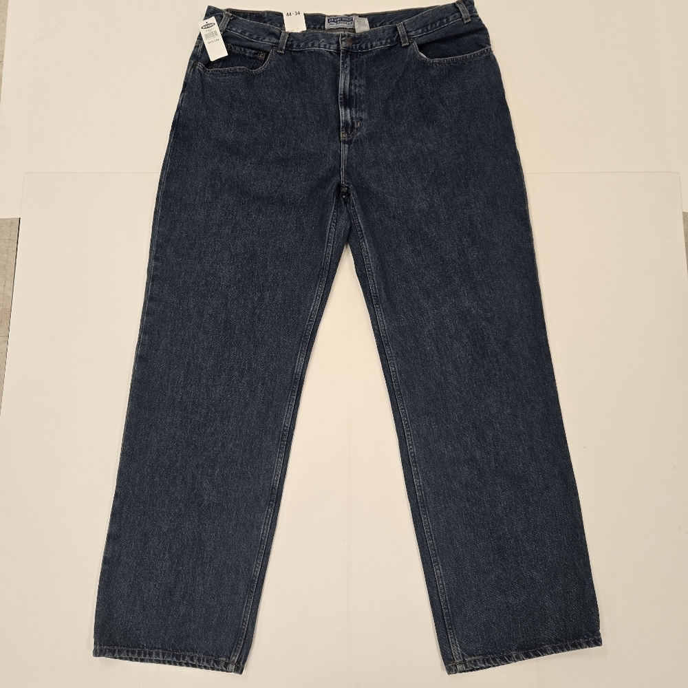 Old Navy Mens Blue Jeans  44 x 34 Medium Wash Regular Fit Straight Leg High Rise